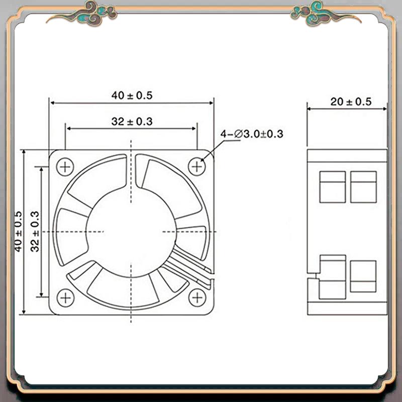 Durable 3X 3D Part Of Printer  - Cooling Fan 40Mm 3D review and price