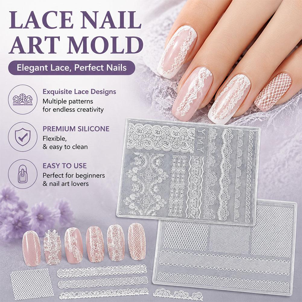 Silicone Lace Nail Art Stencil - 3D Printing Templates Free review and price