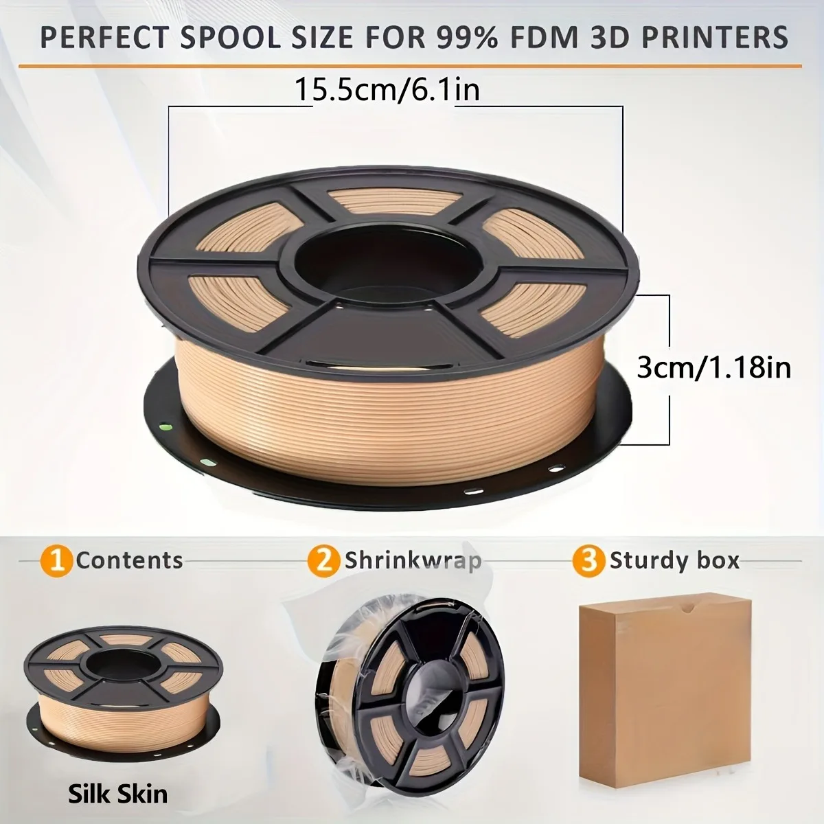Skin Color PLA Filament 1.75Mm - 3D Printing Labubu review and price
