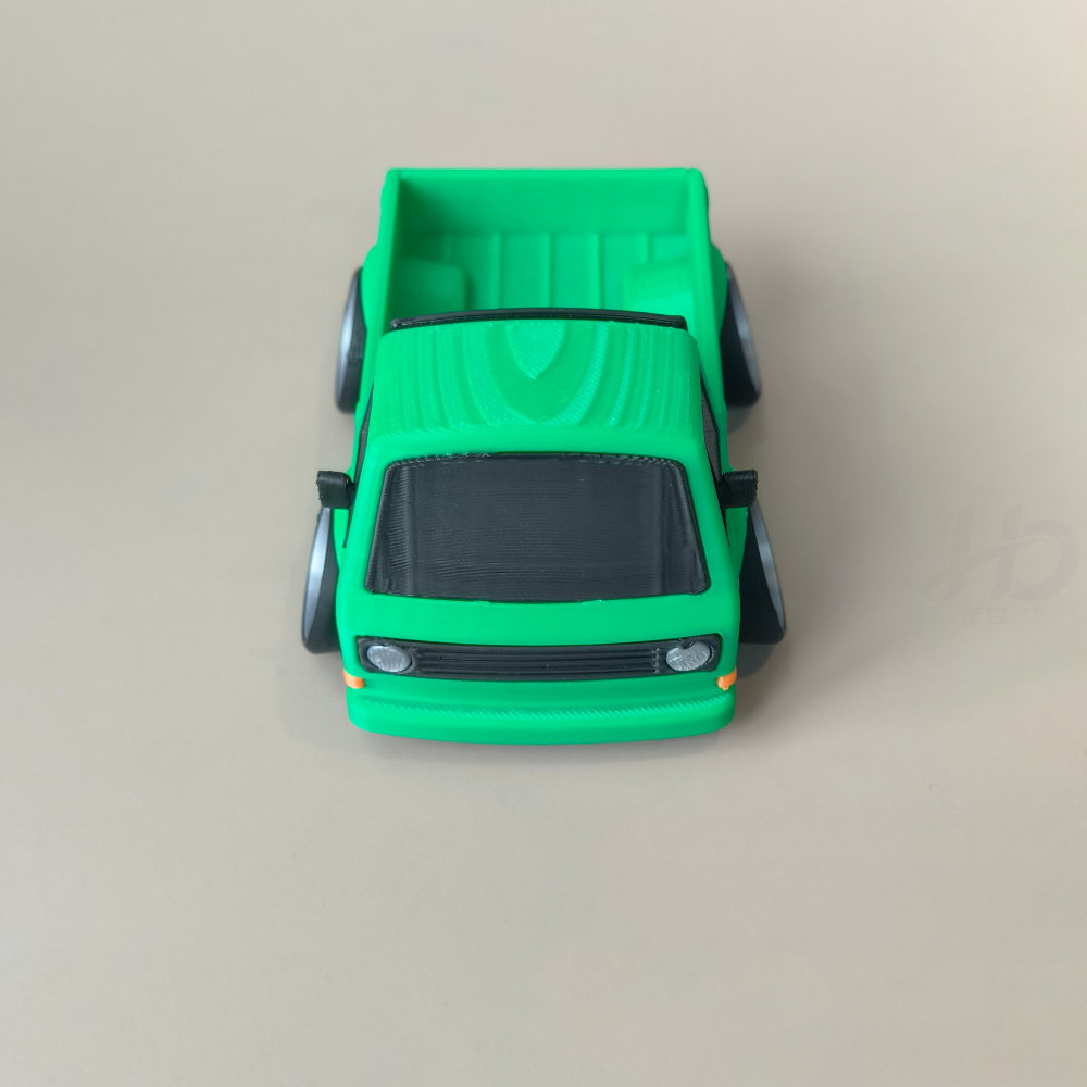 Retro T3 Pickup Truck 3D Print - 3D Printing Diecast Cars review and price