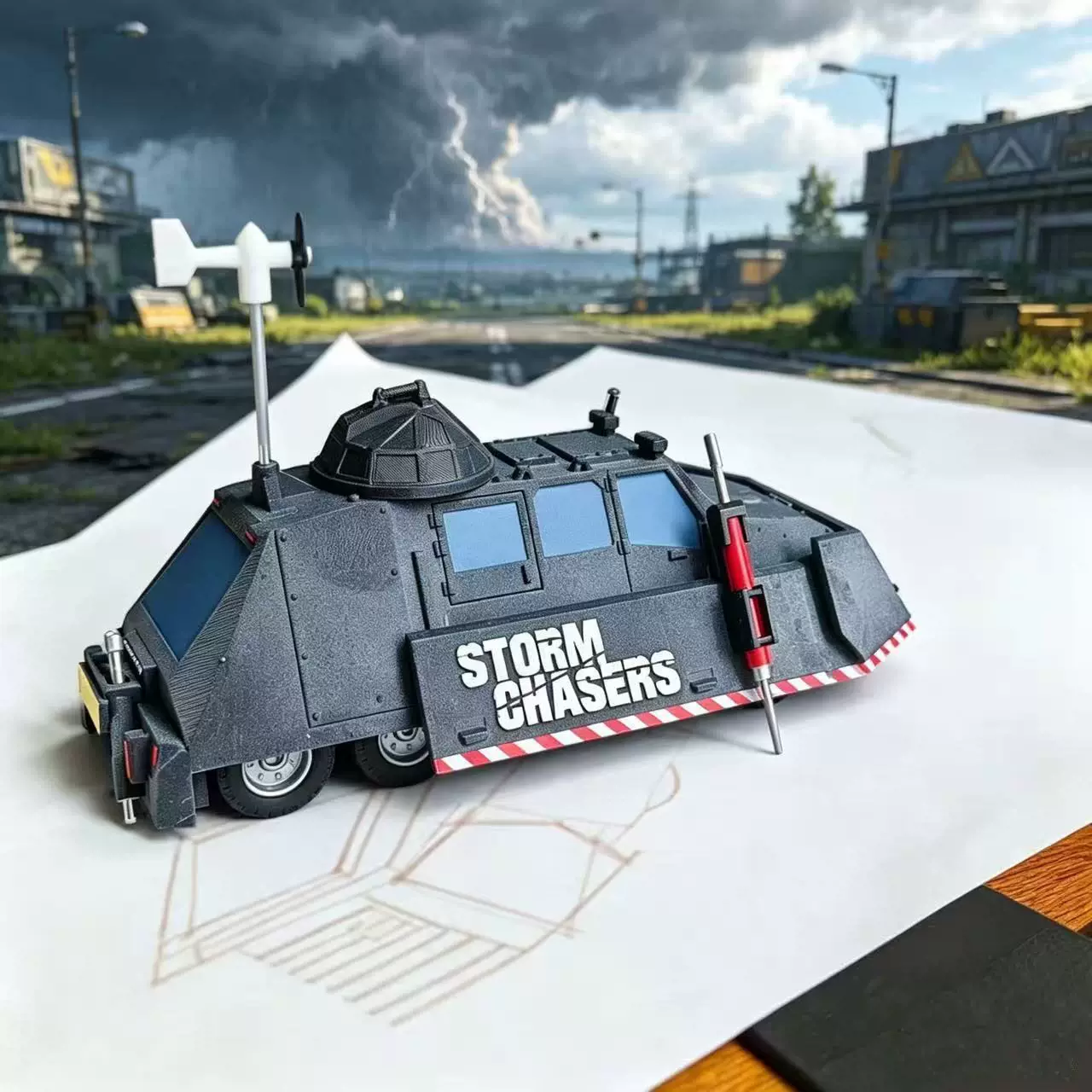 Storm Chaser TIV2 Tornado Inte - 3D Printing Diecast Cars review and price