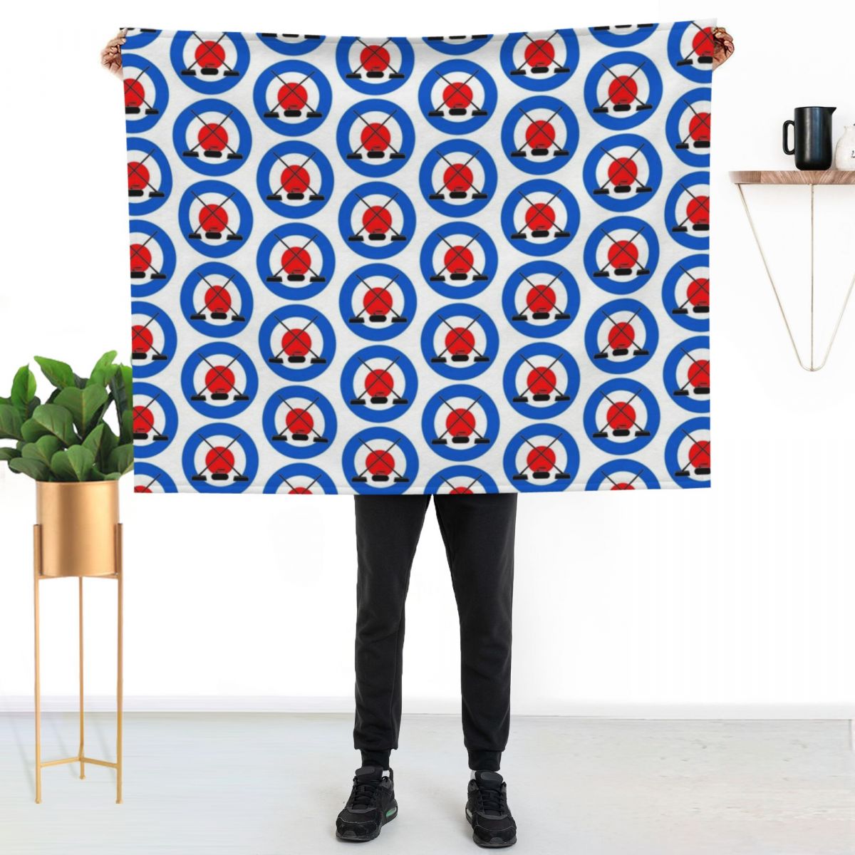 curling icons Throw Blanket Li - 3D Printing Icon review and price