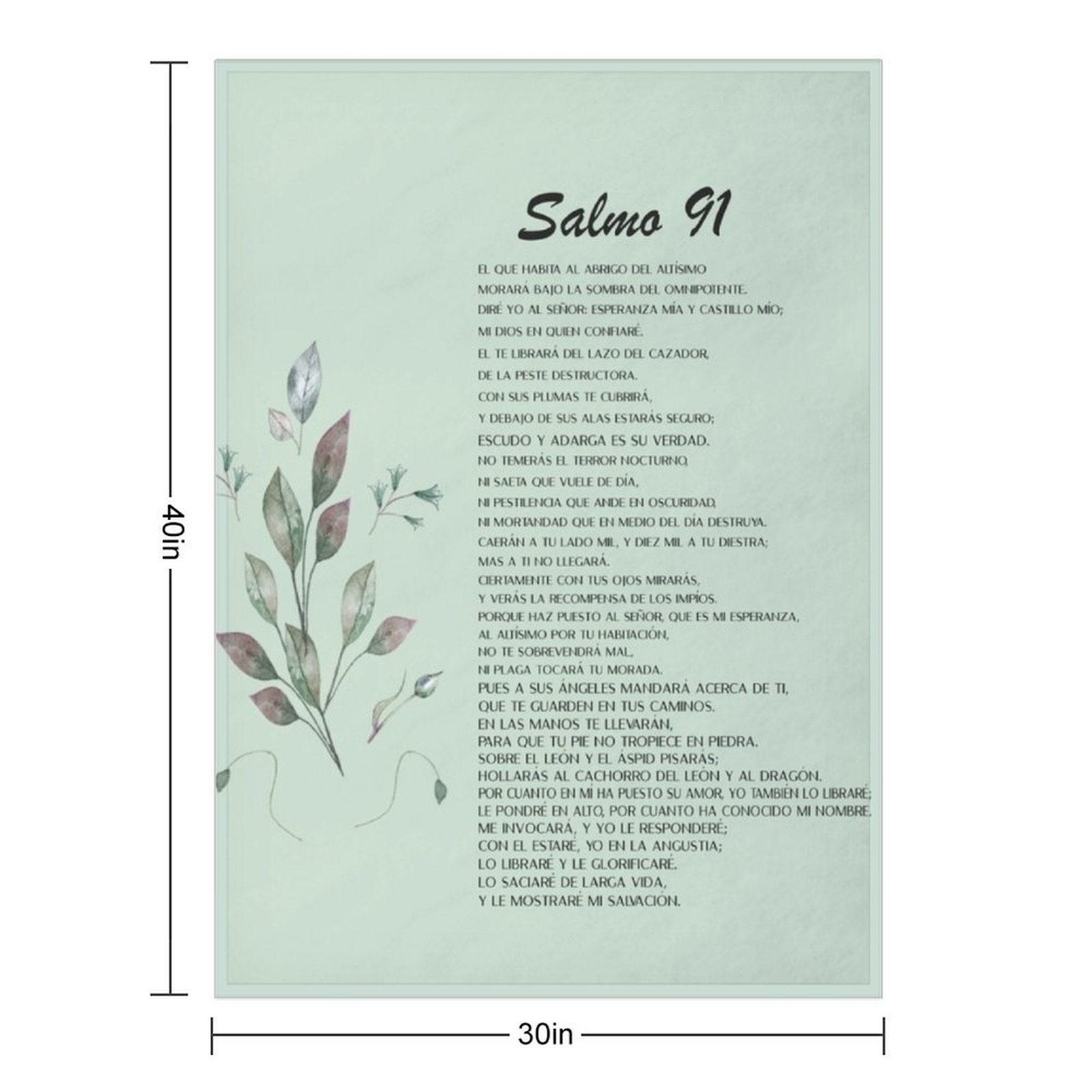 Salmo 91, Spanish Bible Verse  - 3D Printing Verse review and price