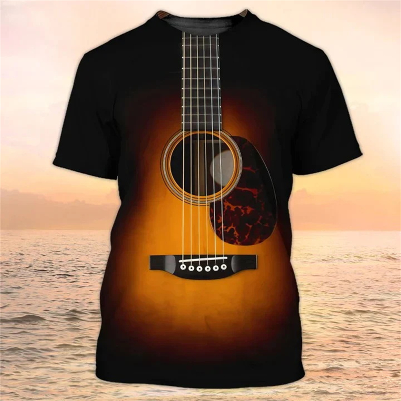 3D Guitar Print T Shirt For Me - 3D Printing Guitar review and price