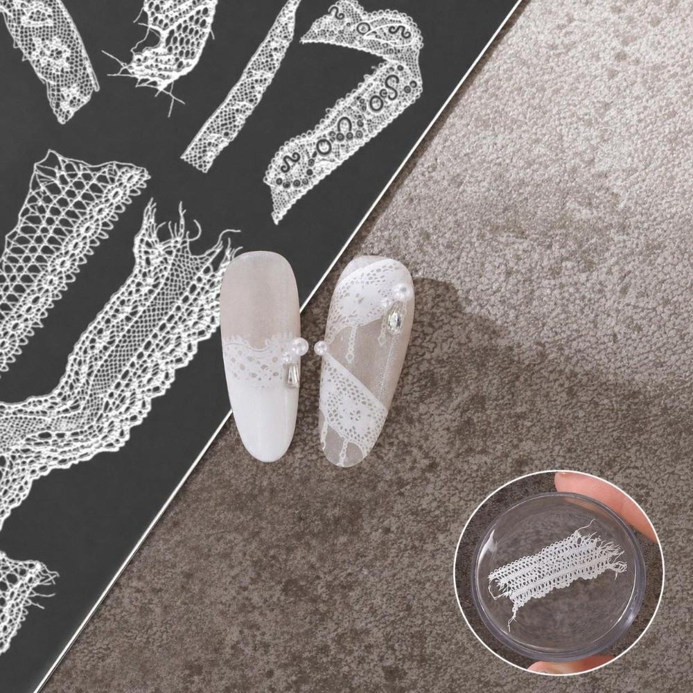 Lace Ribbon Nail Stamping Plat - 3D Printing Templates Free review and price