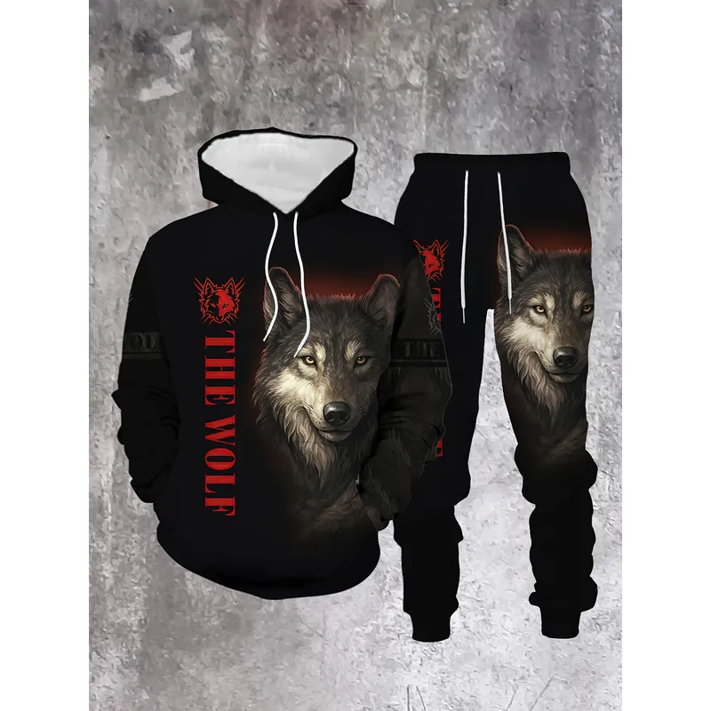 Men's Fashion Sweater Set Wolf - 3D Printing Design Free review and price