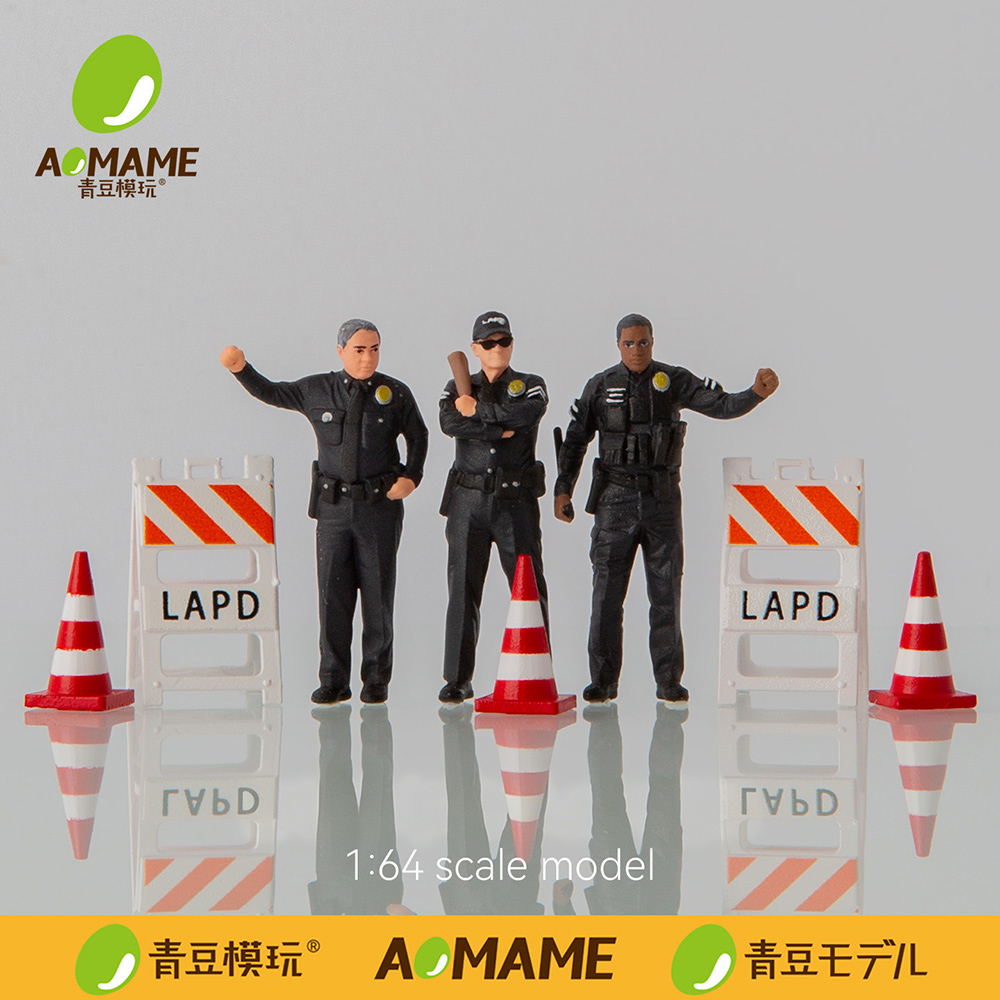 1/64 LAPD Police Set Resin Fig - 3D Printing Diecast Cars review and price