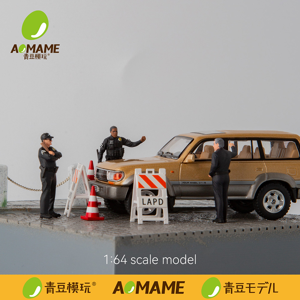 1/64 LAPD Police Set Resin Fig - 3D Printing Diecast Cars review and price