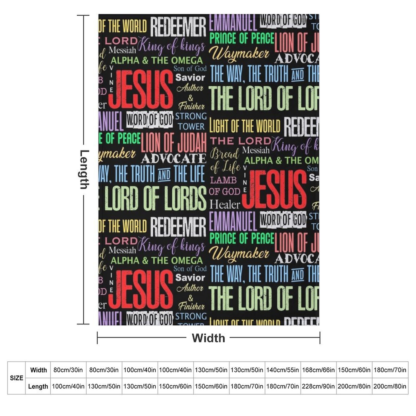 Names of God Lord Jesus Christ - 3D Printing Verse review and price