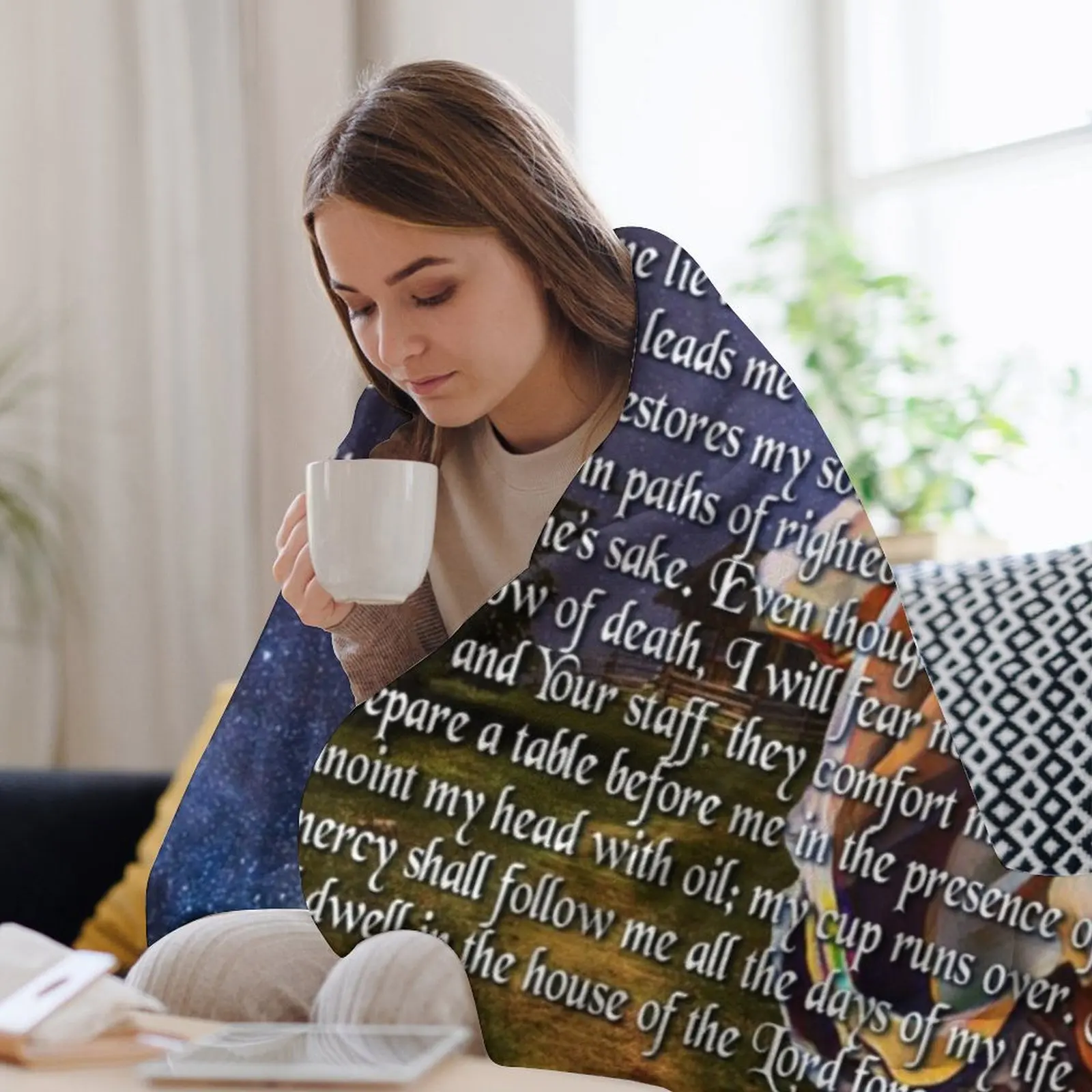 Psalm 23 Bible Verse Throw Bla - 3D Printing Verse review and price