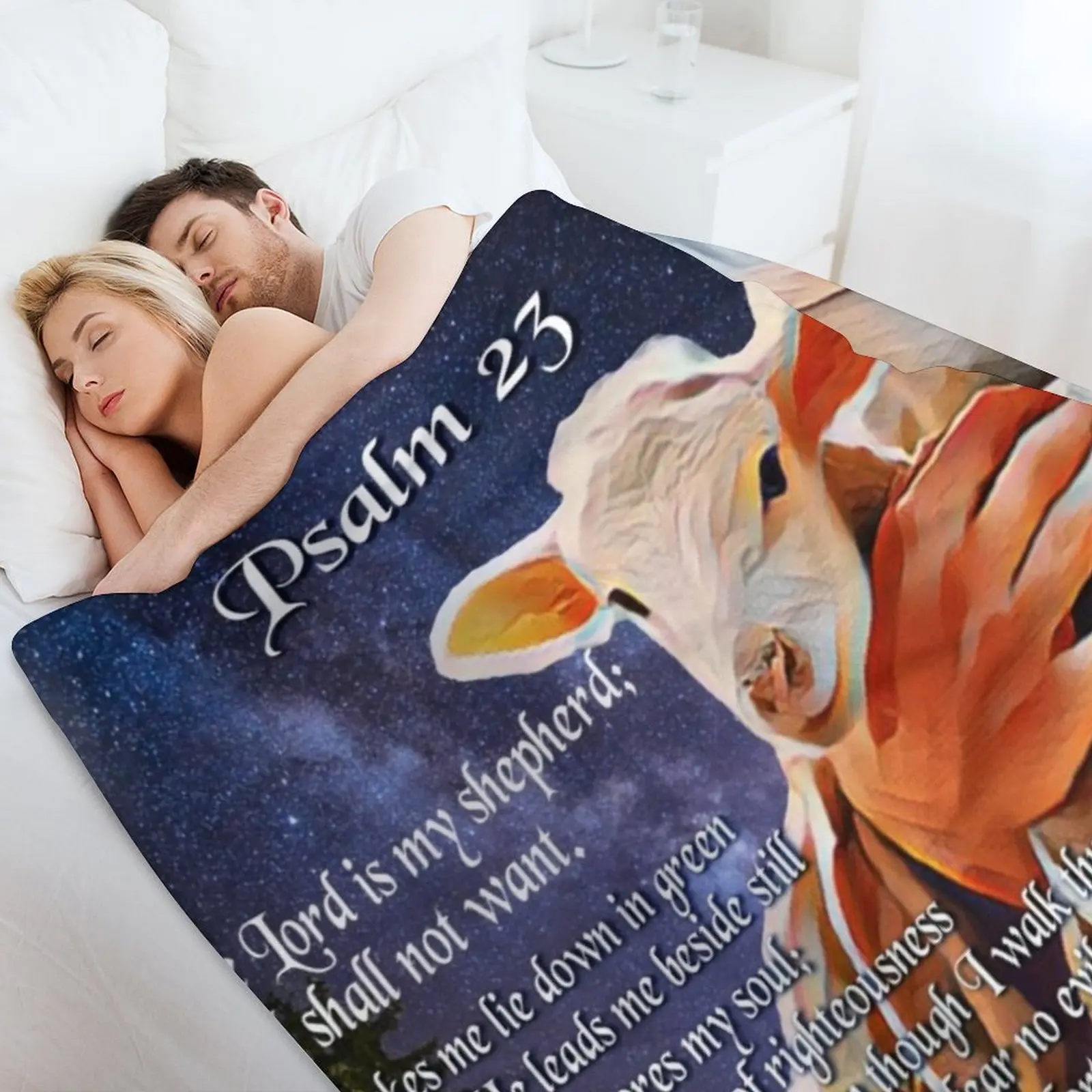 Psalm 23 Bible Verse Throw Bla - 3D Printing Verse review and price