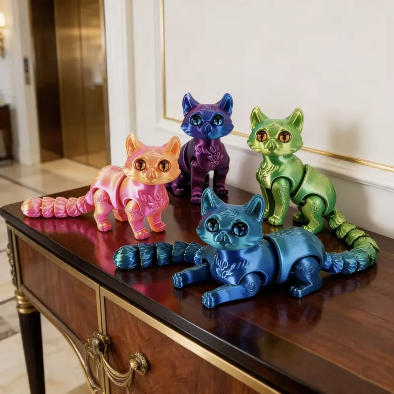 1pc 3D Printed Cute Cartoon Ca - 3D Printing Use review and price