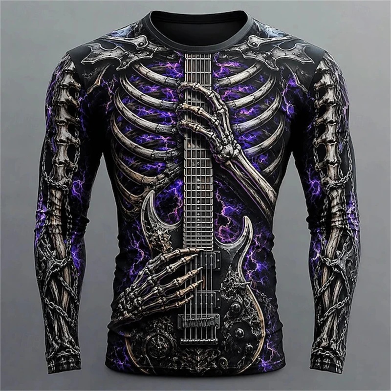 New Men's Long-Sleeve T-Shirt  - 3D Printing Guitar review and price