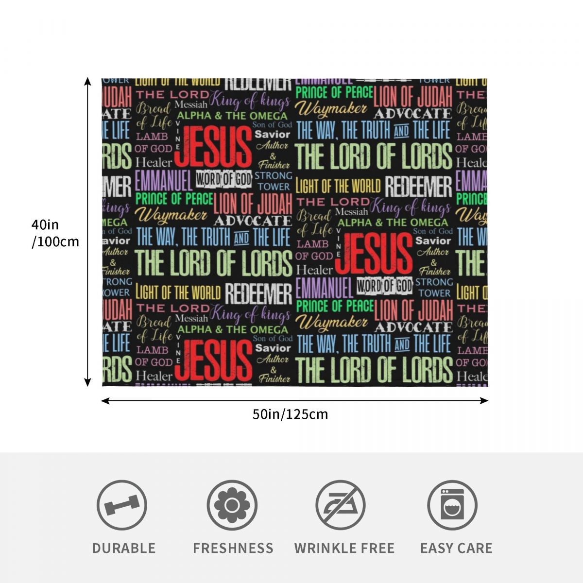 Names of God Lord Jesus Christ - 3D Printing Verse review and price